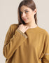 Oversized jacquard sweater with long sleeves